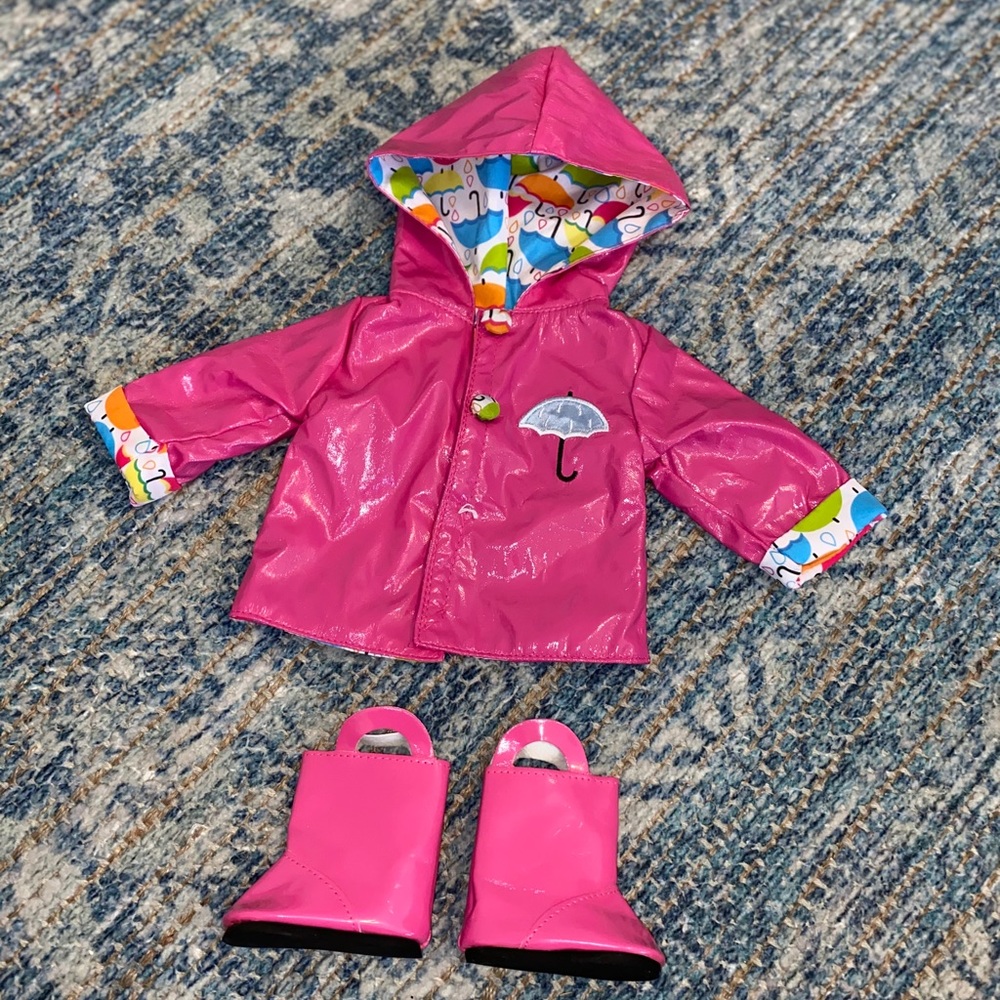 Cute American girl doll rain set!